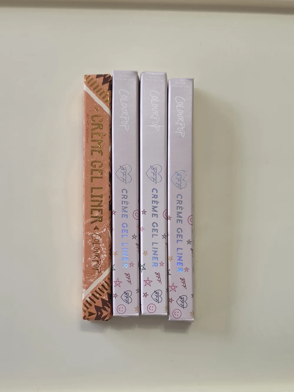 BNIB ColourPop BFF Crème Gel Liner Bundle - 4 Full Size Neutrals